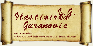 Vlastimirka Guranović vizit kartica